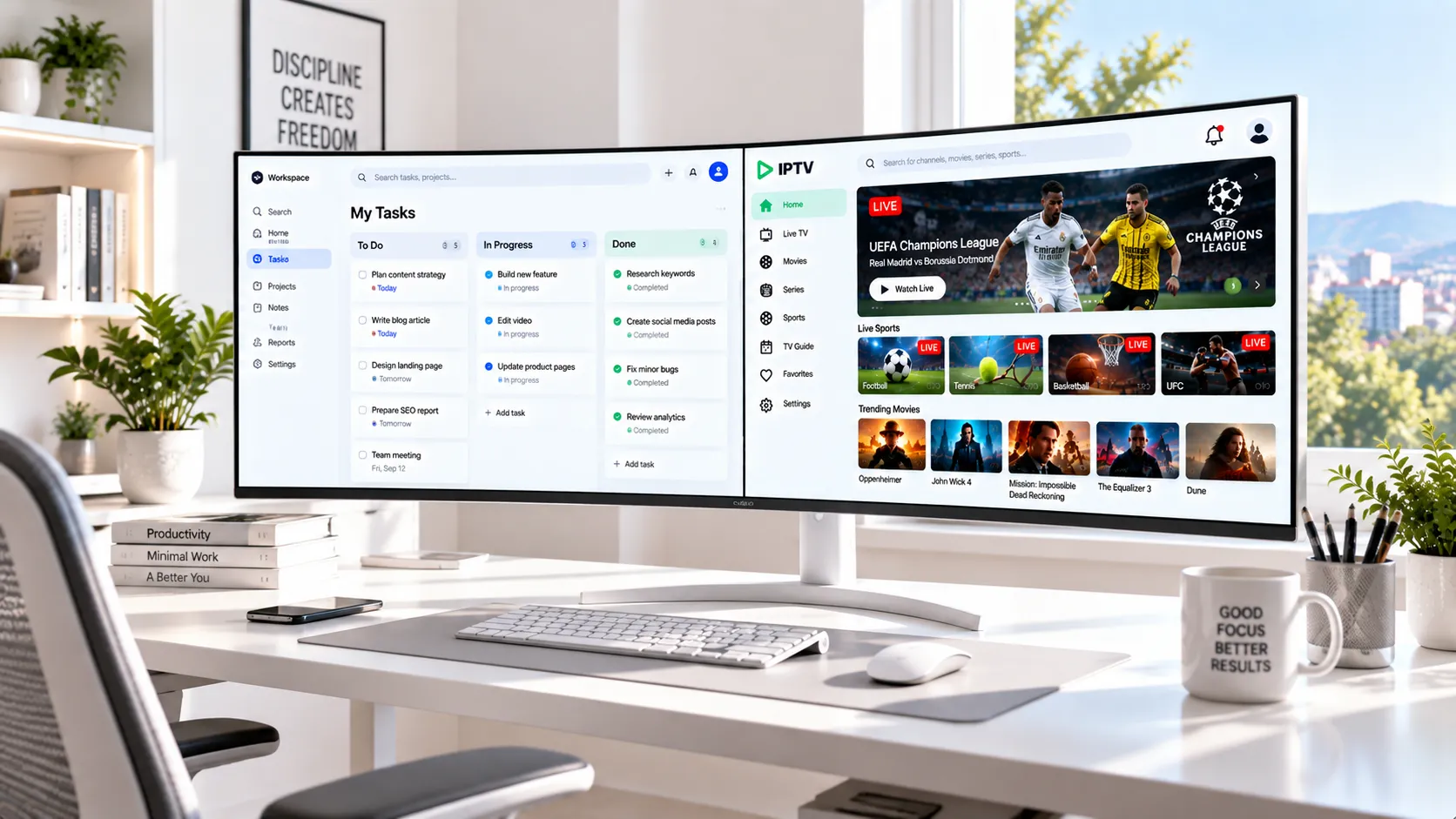 4K UHD vs Full HD Bildvergleich bei IPTV-Stream