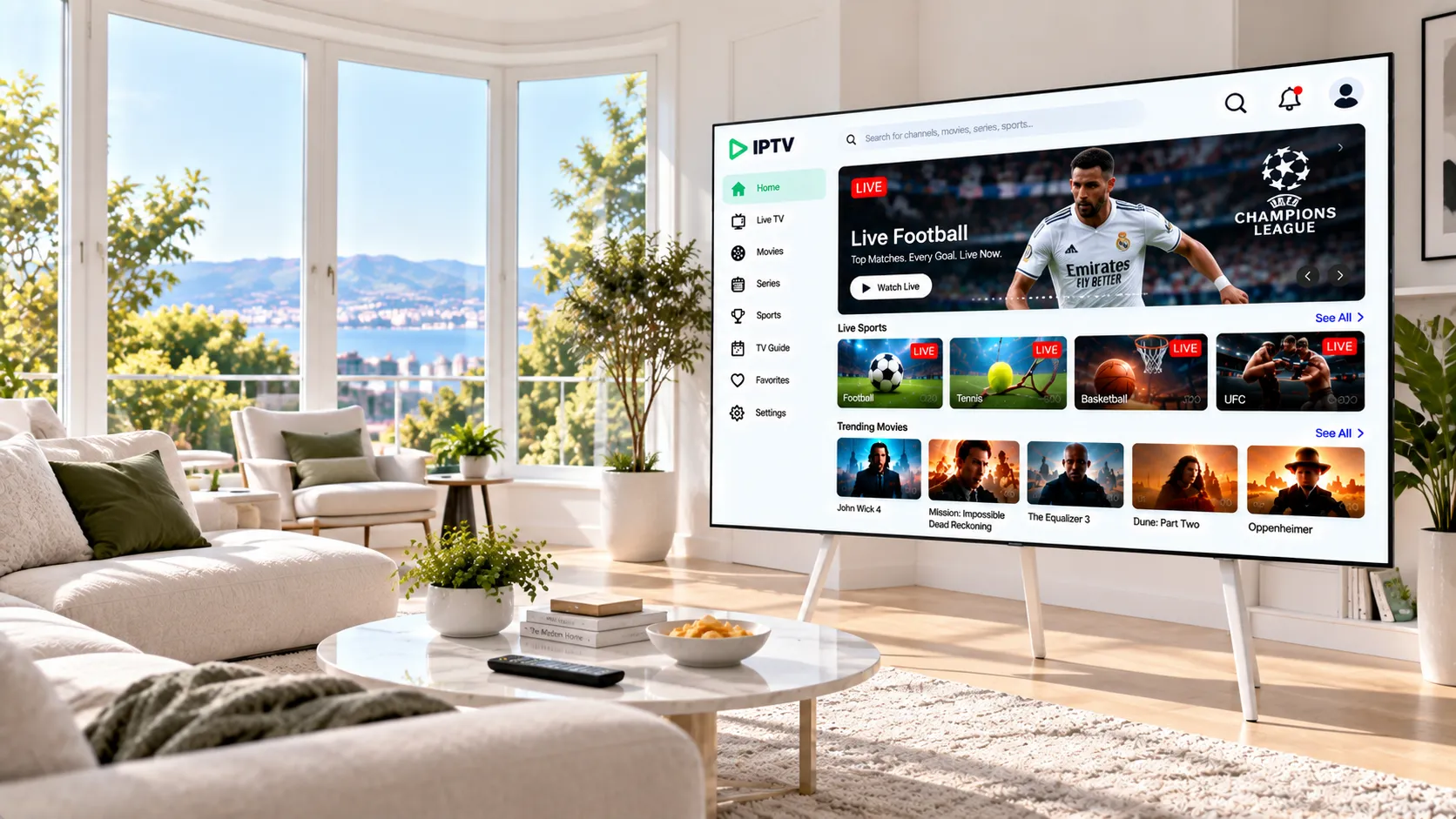 Netzwerkdiagramm: Verbindungsabbruchmuster bei IPTV