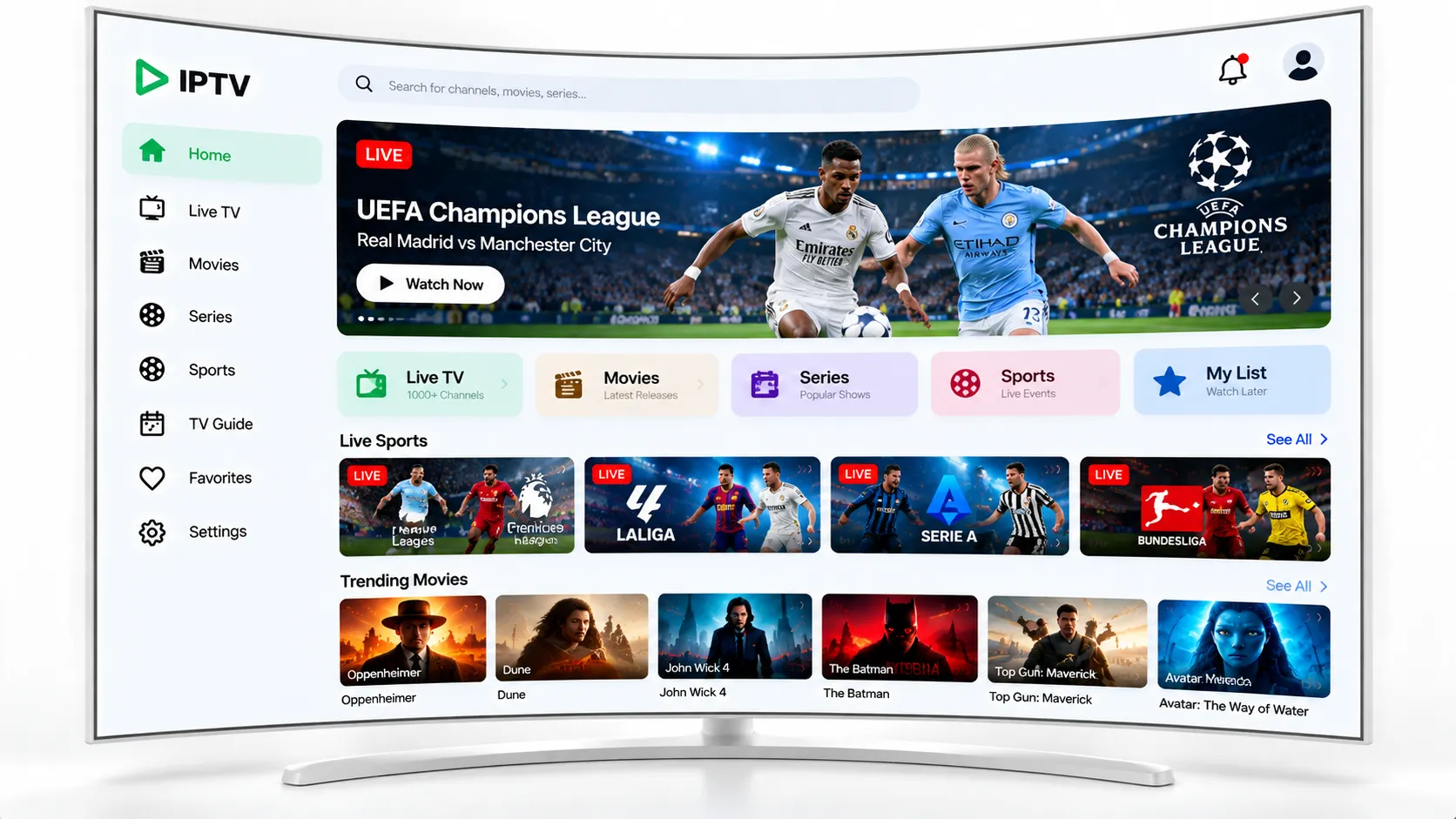 Monitoring-Dashboard: IPTV-Server-Verfügbarkeit über 7 Tage